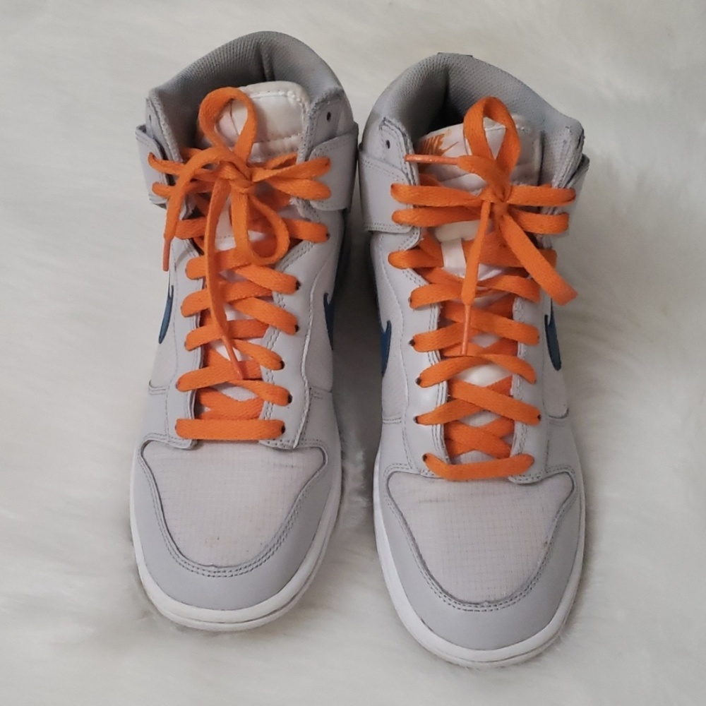 Orange/Blue/Light Grey Nikes